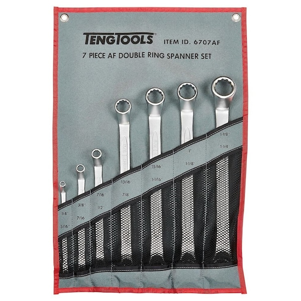 Spanner Set Double Ring 7 Pieces Af